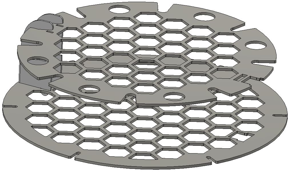 Doppelrost Kamado Salitos Klassik / VidaXL 330mm Doppelrost Kamado Salitos Klassik / VidaXL 330mm